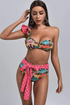 Pink Ruffled Bonnie Bikini - Fiesta Resortwear