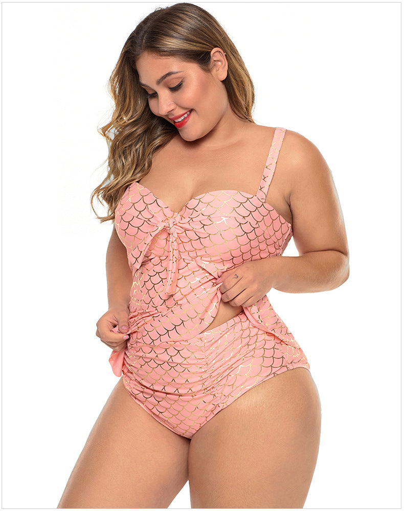 Sea Shell Plus Size Tankini : Pink - Fiesta Resortwear 