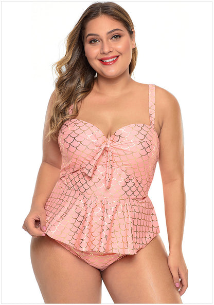 Sea Shell Plus Size Tankini : Pink - Fiesta Resortwear 