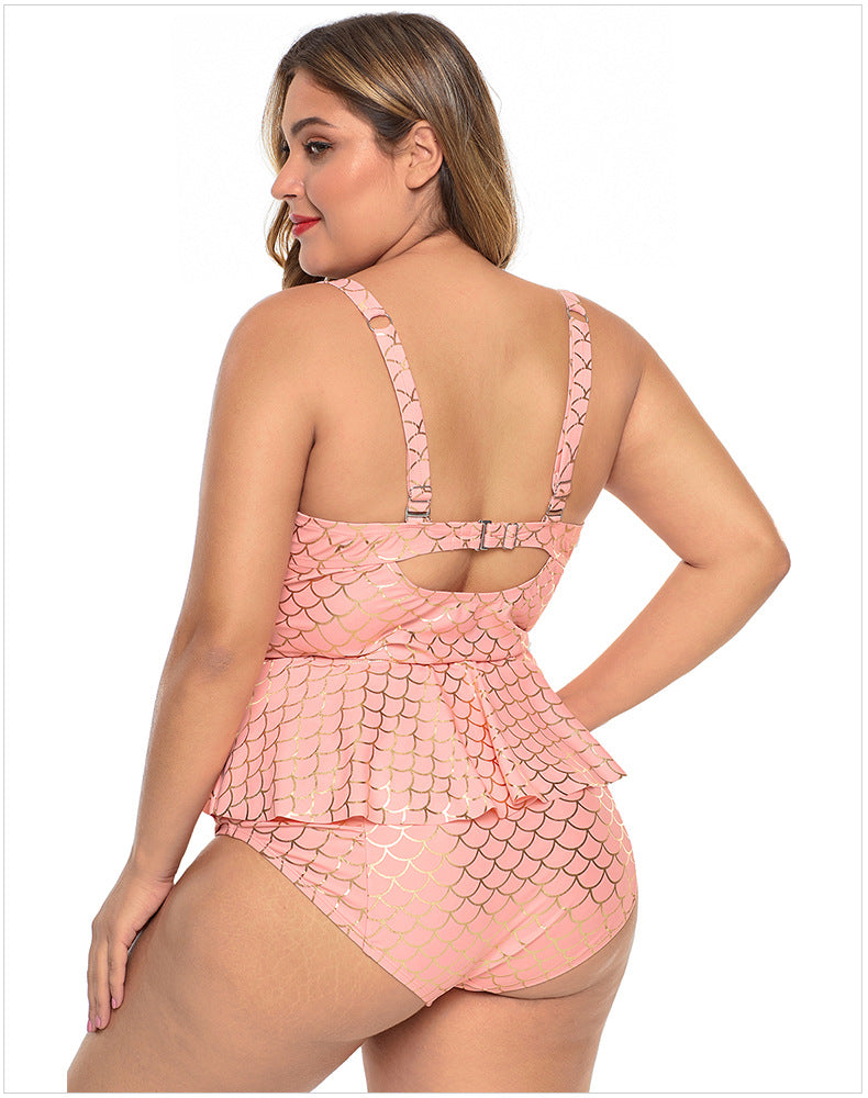 Sea Shell Plus Size Tankini : Pink - Fiesta Resortwear 