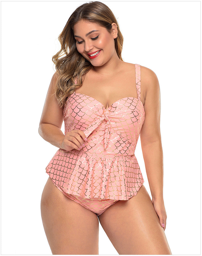 Sea Shell Plus Size Tankini : Pink - Fiesta Resortwear 