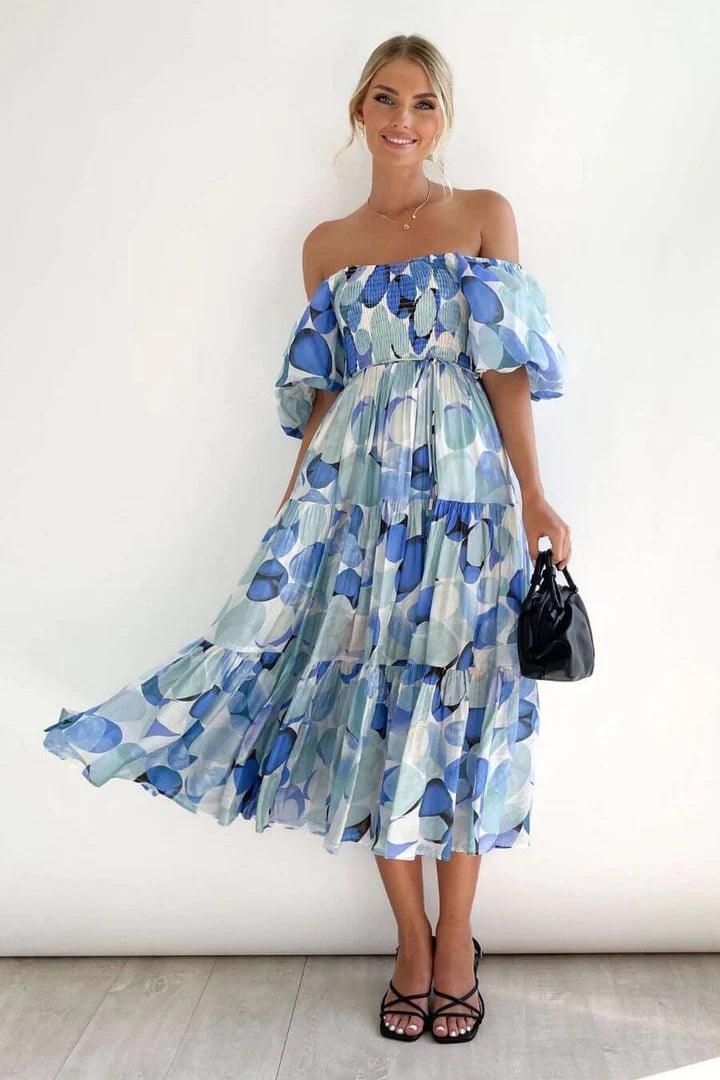 Bubbly Dress: Blue - Fiesta Resortwear 