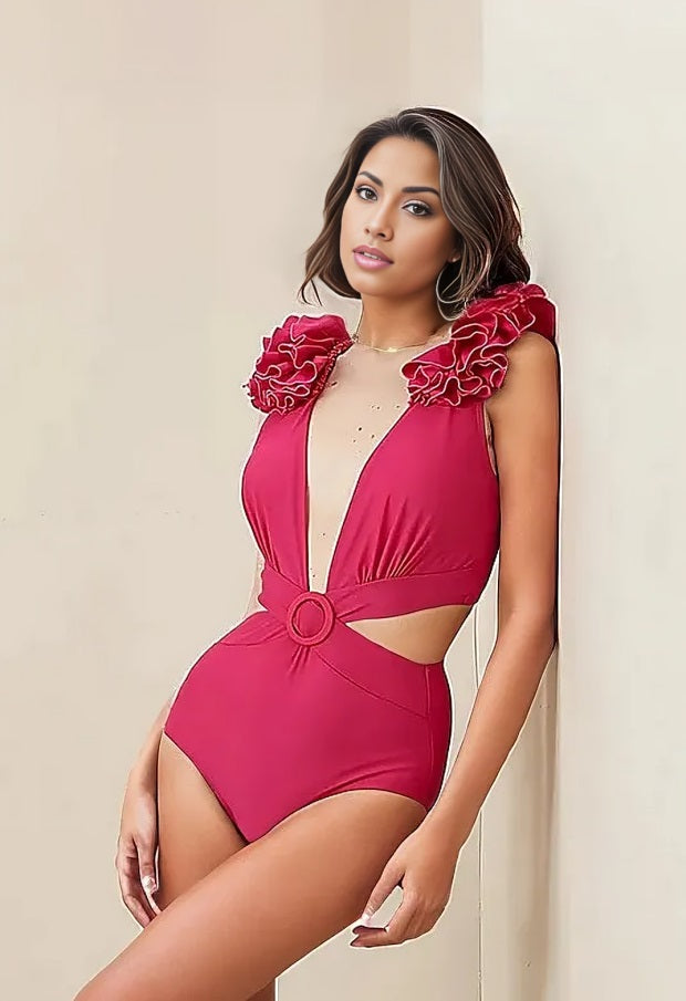 Sweet Escape Swimsuit Set: Pink - Fiesta Resortwear