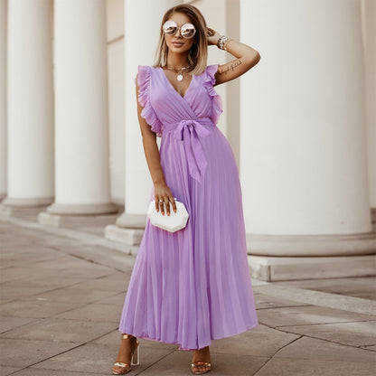 Celine Dress: Purple - Fiesta Resortwear 