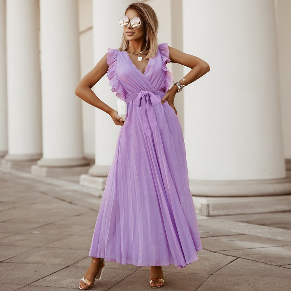 Celine Dress: Purple - Fiesta Resortwear 