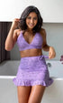 Rainy Day Skirtini: Purple - Fiesta Resortwear