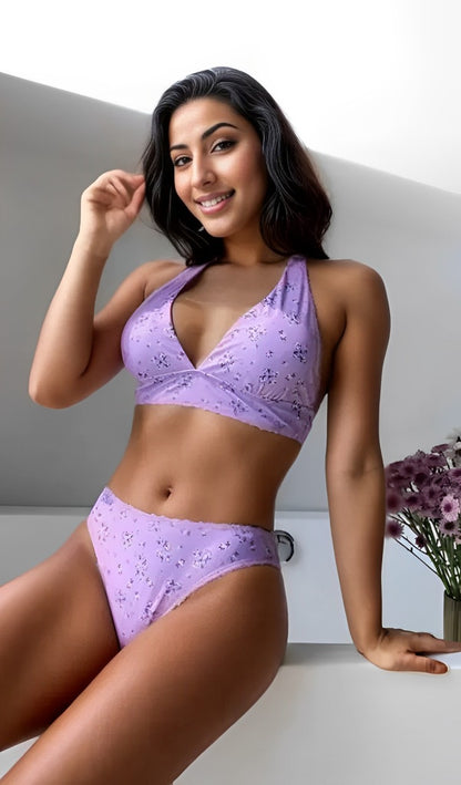 Rainy Day Skirtini: Purple - Fiesta Resortwear