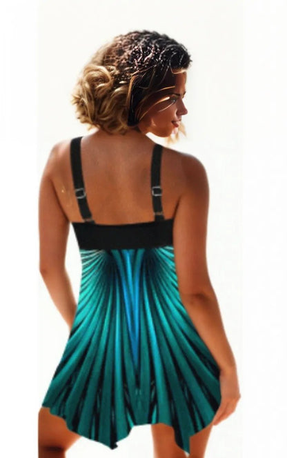 Marlet Tankini: Green - Fiesta Resortwear