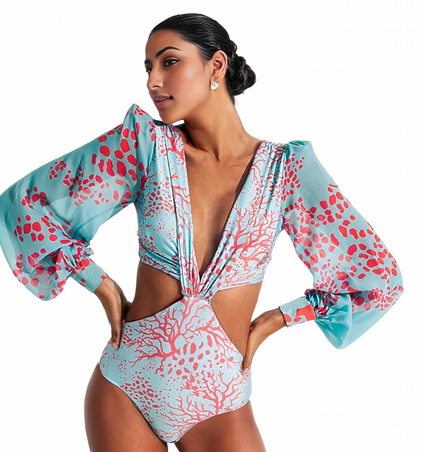 Drew Monokini: Blue - Fiesta Resortwear