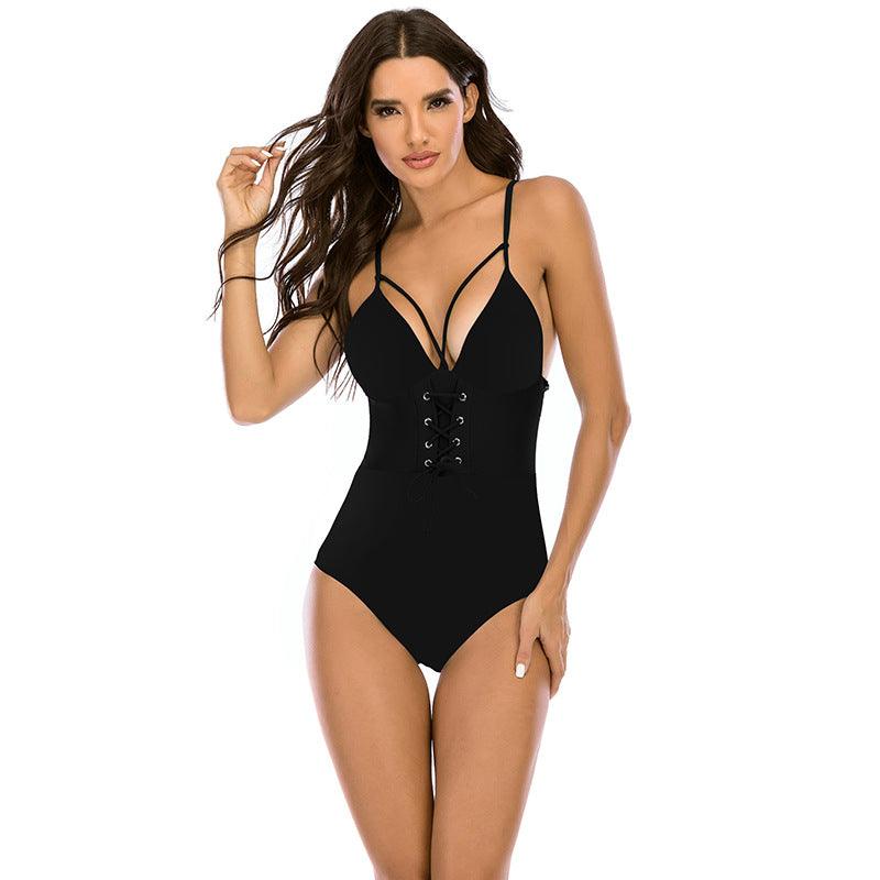 Black Corset Swimsuit - Fiesta Resortwear 