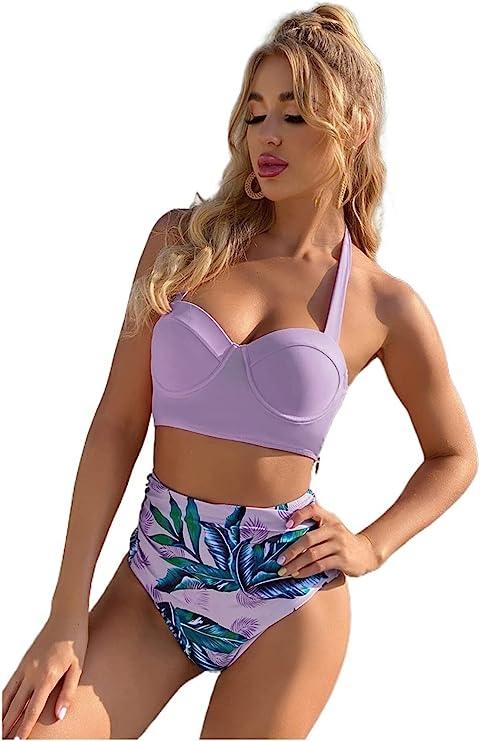 Dana Padded Bikini: Purple - Fiesta Resortwear 