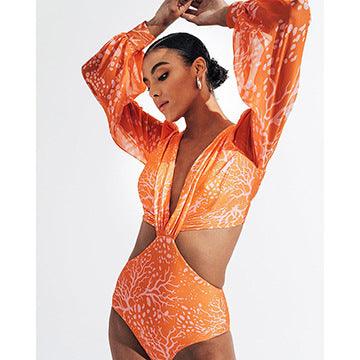 Drew Monokini: Orange - Fiesta Resortwear 