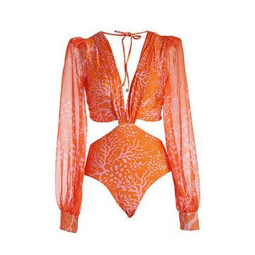 Drew Monokini: Orange - Fiesta Resortwear 