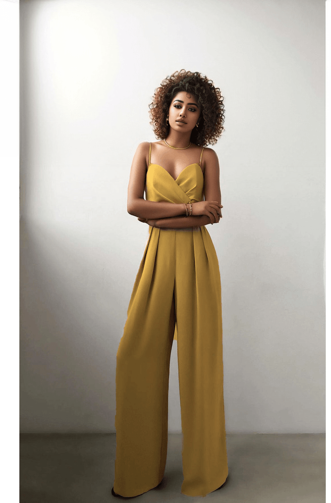 Lalita Jumpsuit: Yellow - Fiesta Resortwear 