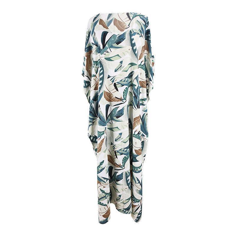 Leafy Kaftan Cover Up - Fiesta Resortwear 