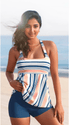 Rari Tankini: Blue - Fiesta Resortwear 