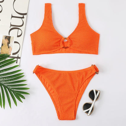 Ring Love Bikini: Orange - Fiesta Resortwear 