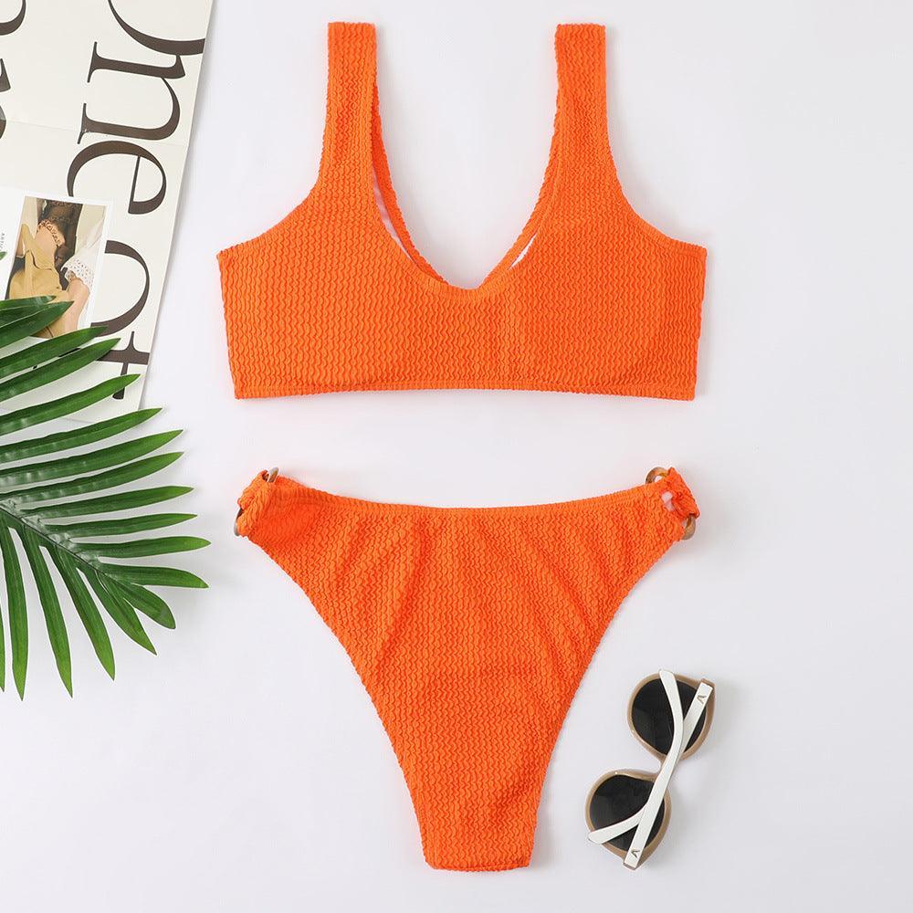 Ring Love Bikini: Orange - Fiesta Resortwear 