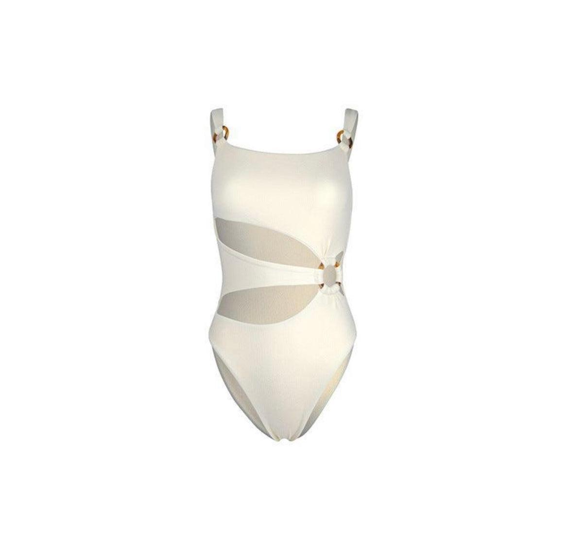 Round About Swimsuit: White - Fiesta Resortwear 