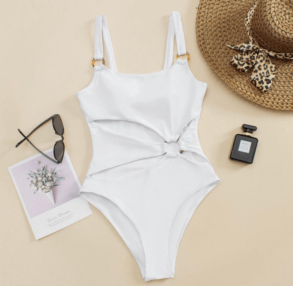 Round About Swimsuit: White - Fiesta Resortwear 