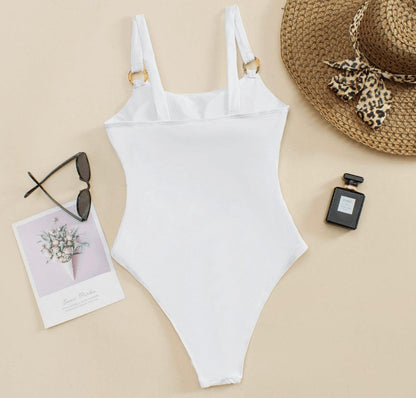 Round About Swimsuit: White - Fiesta Resortwear 