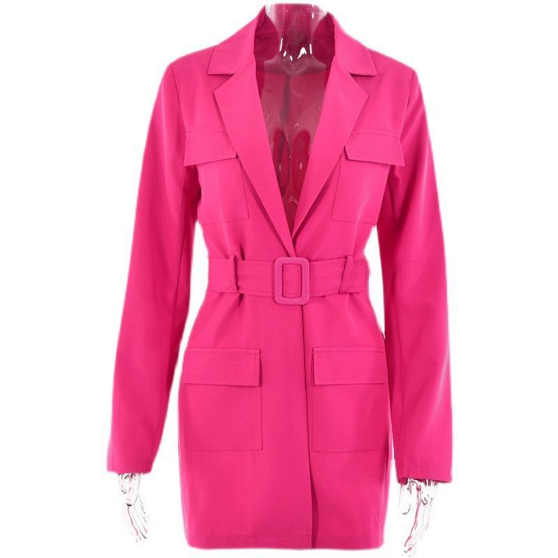 Sophie Blazer Dress: Pink - Fiesta Resortwear 