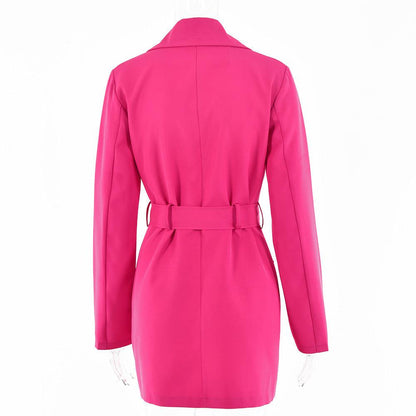 Sophie Blazer Dress: Pink - Fiesta Resortwear 