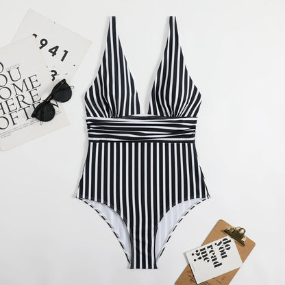 Stripey Swimsuit - Fiesta Resortwear 