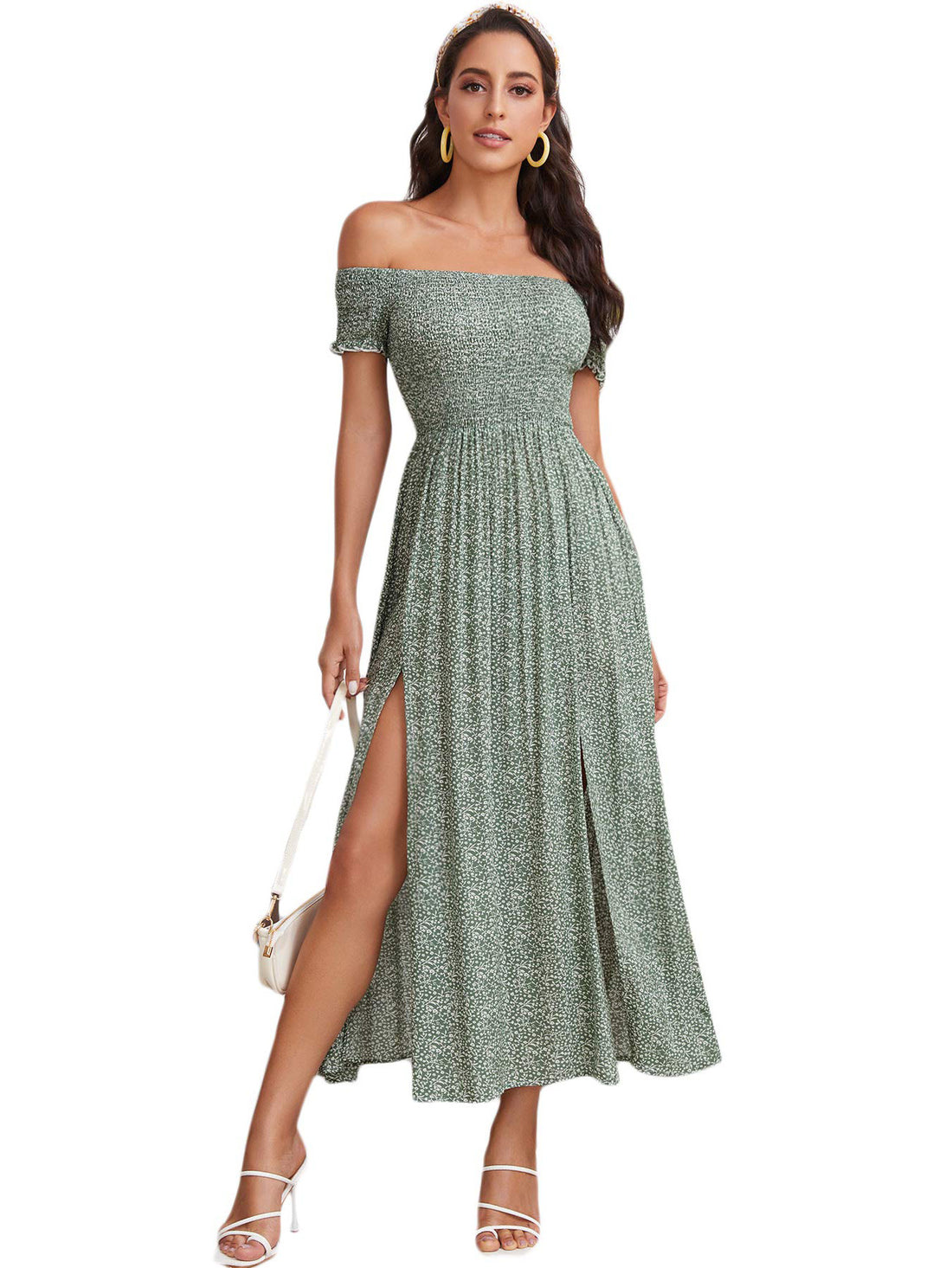 Georgina Off Shoulder Dress - Fiesta Resortwear 